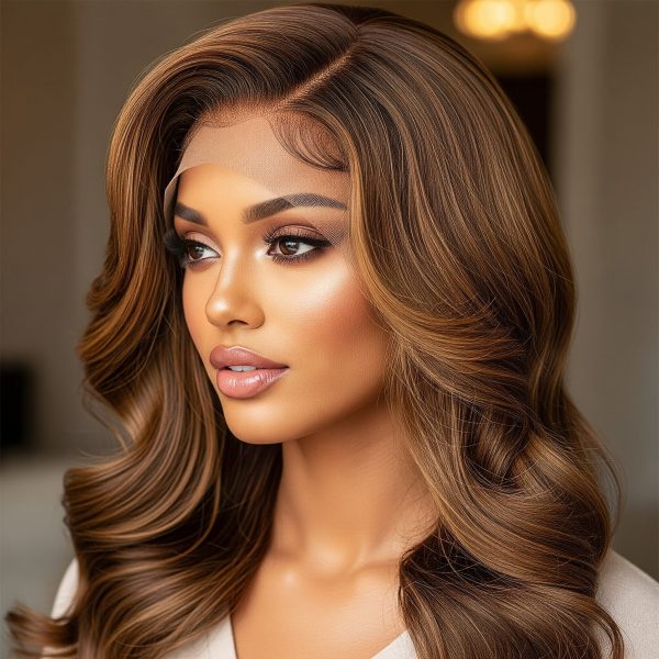premium 360 lace front human hair wig – body wave, hd transparent, pre plucked, 200% density