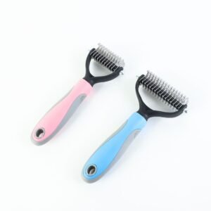 Double-Sided Pet Dematting Comb for Dogs and Cats