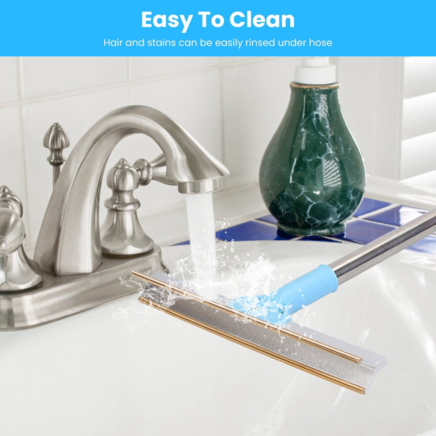 Telescopic Pet Hair Removal Rake for Carpet and Upholstery - Image 4