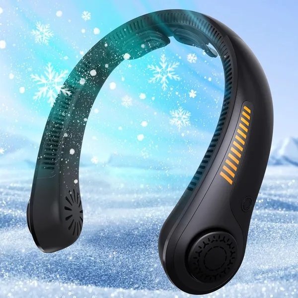Portable Neck Fan Rechargeable Hands-Free Personal Cooling Fan 3-Speed Lightweight Wearable Fan for Travel Outdoor