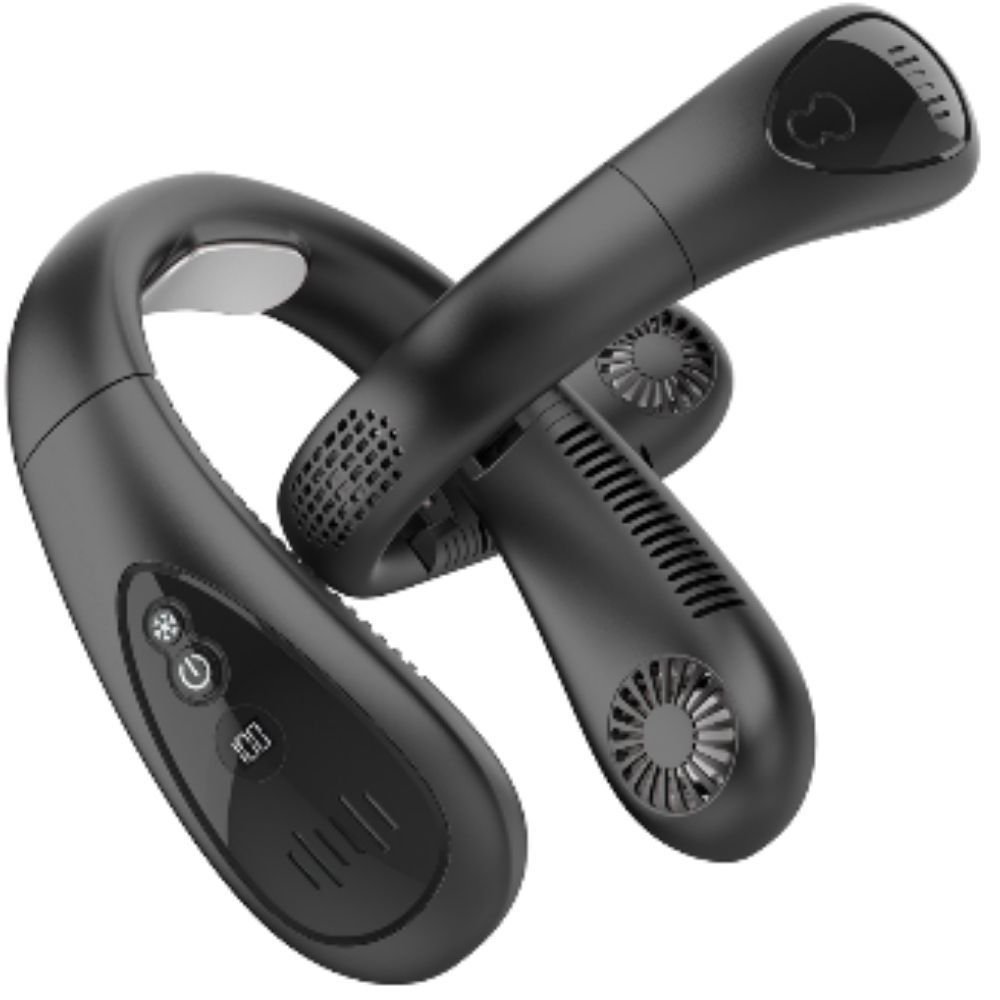 Portable Neck Fan USB Rechargeable Folding Personal Fan with Adjustable Angle and Multiple Speed Settings - Image 5