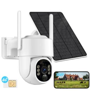 4G Solar Outdoor Security Camera – PTZ Smart Camera