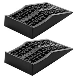 Car Service Ramps 2-Pack – Low Profile Heavy Duty Auto Ramps for Maintenance & Oil Changes